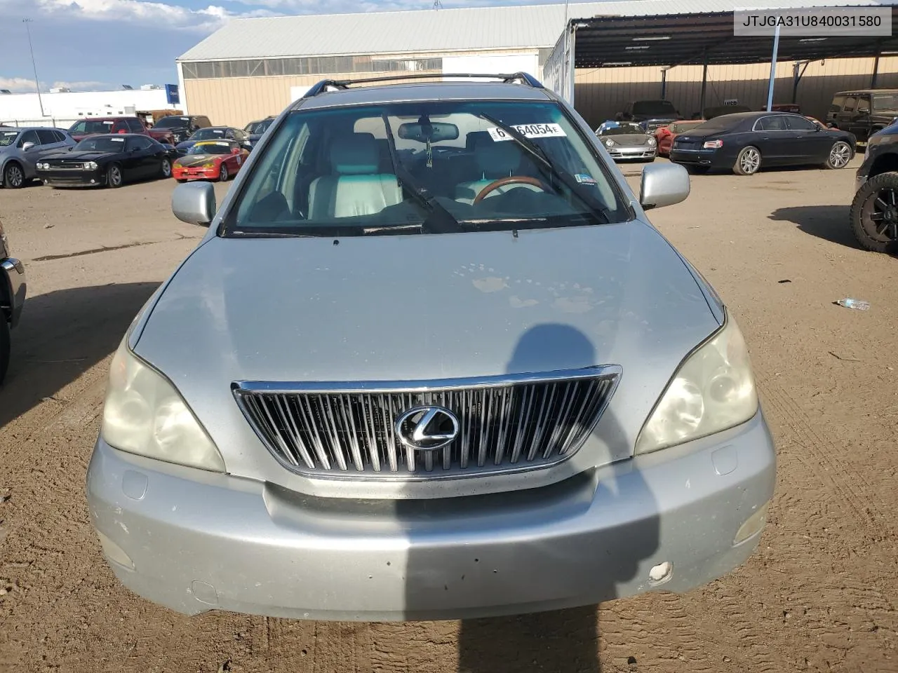 2004 Lexus Rx 330 VIN: JTJGA31U840031580 Lot: 61964054