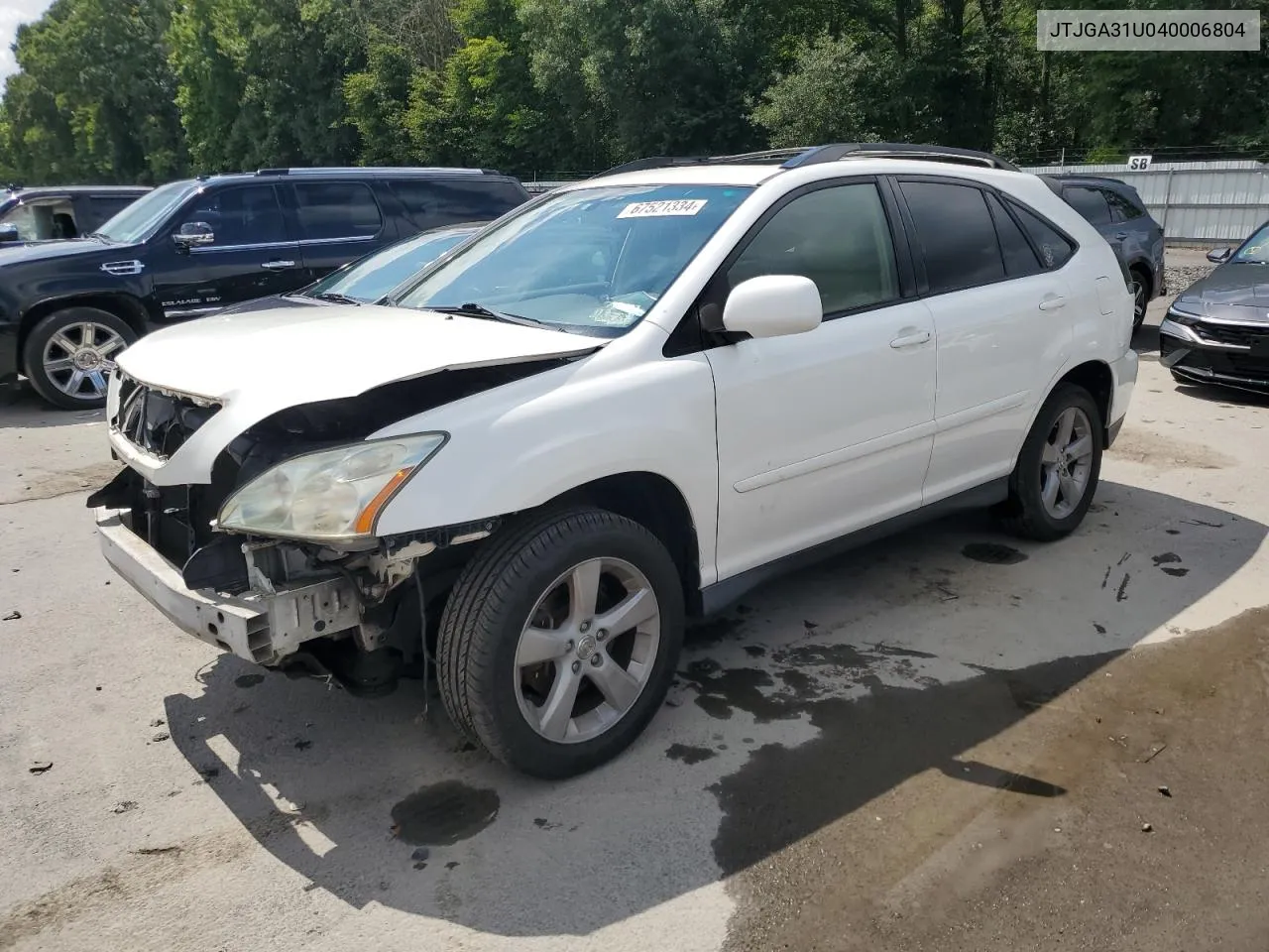 2004 Lexus Rx 330 VIN: JTJGA31U040006804 Lot: 67521334