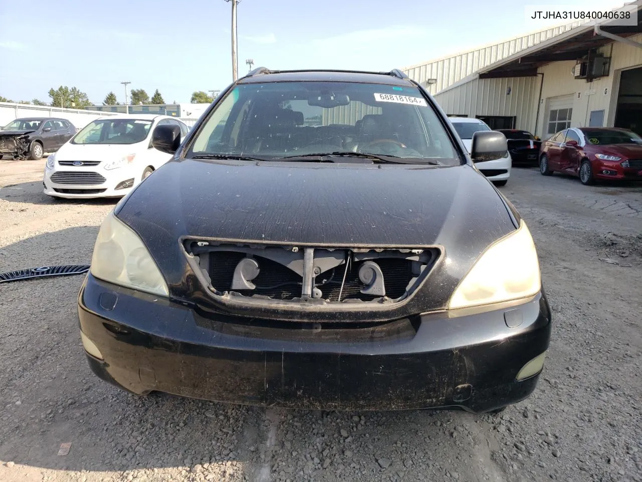 2004 Lexus Rx 330 VIN: JTJHA31U840040638 Lot: 68818164