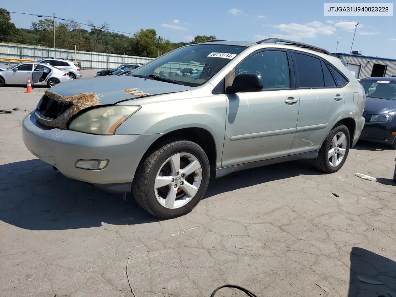 2004 Lexus Rx 330 VIN: JTJGA31U940023228 Lot: 69113744