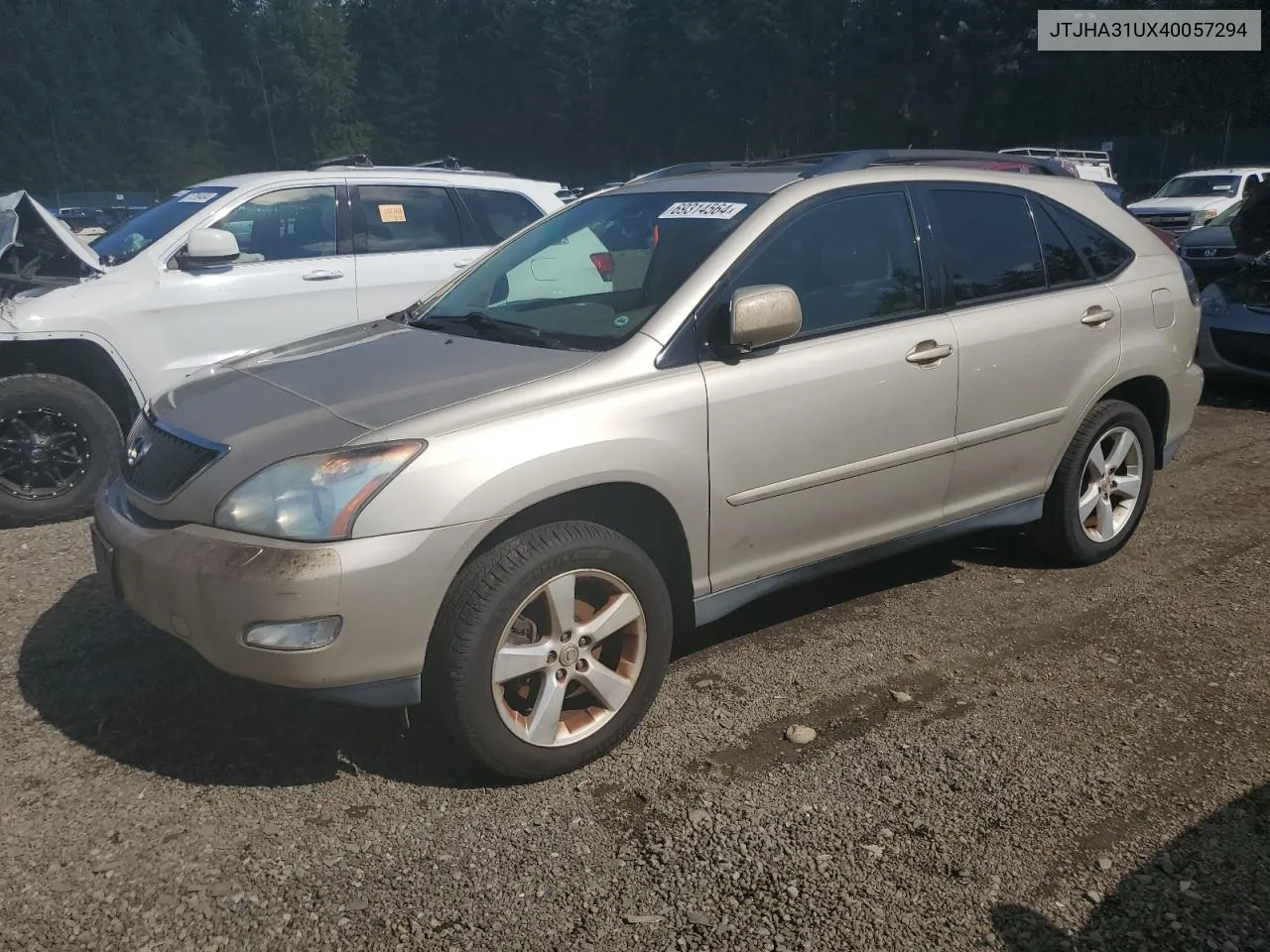 2004 Lexus Rx 330 VIN: JTJHA31UX40057294 Lot: 69314564