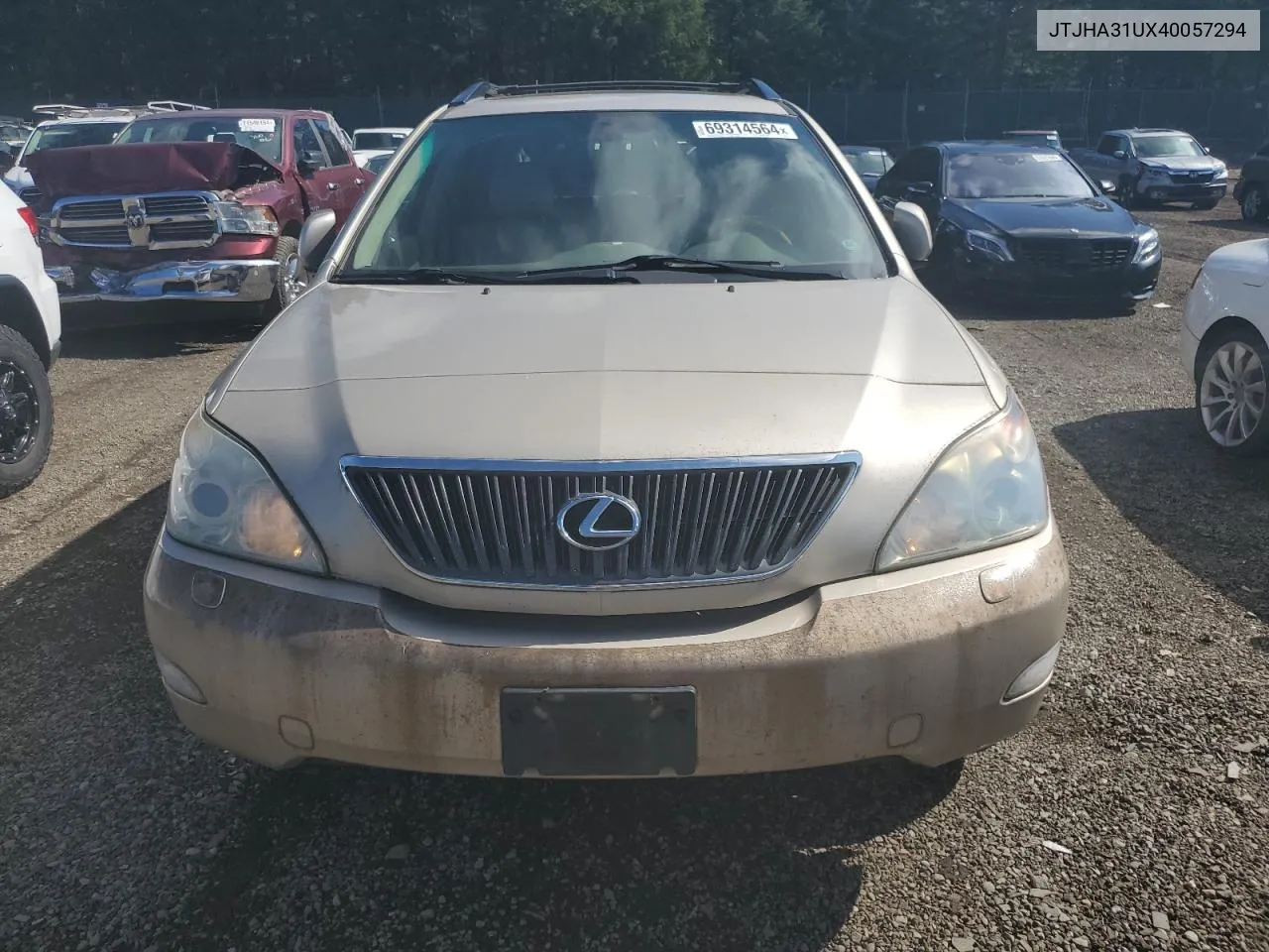 2004 Lexus Rx 330 VIN: JTJHA31UX40057294 Lot: 69314564