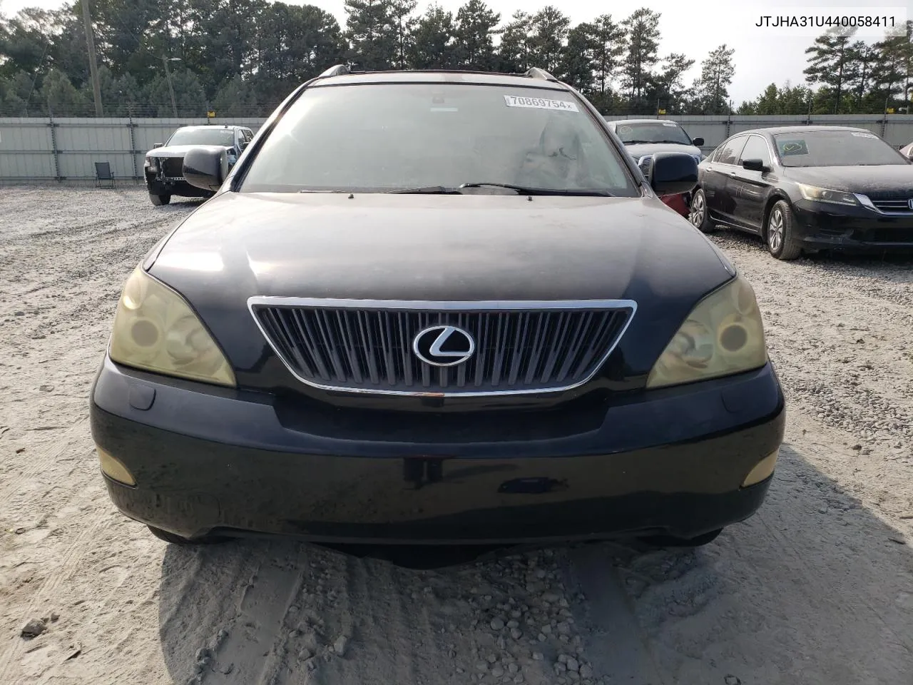 2004 Lexus Rx 330 VIN: JTJHA31U440058411 Lot: 70869754