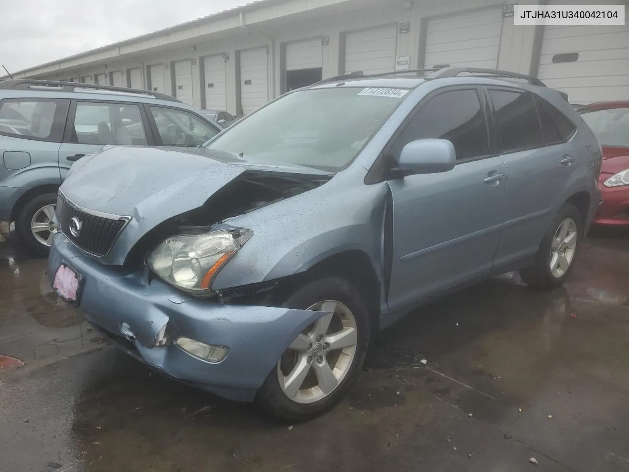 2004 Lexus Rx 330 VIN: JTJHA31U340042104 Lot: 71272834