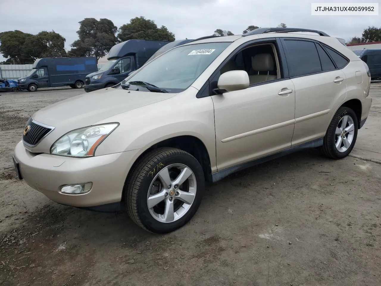 2004 Lexus Rx 330 VIN: JTJHA31UX40059952 Lot: 71846894