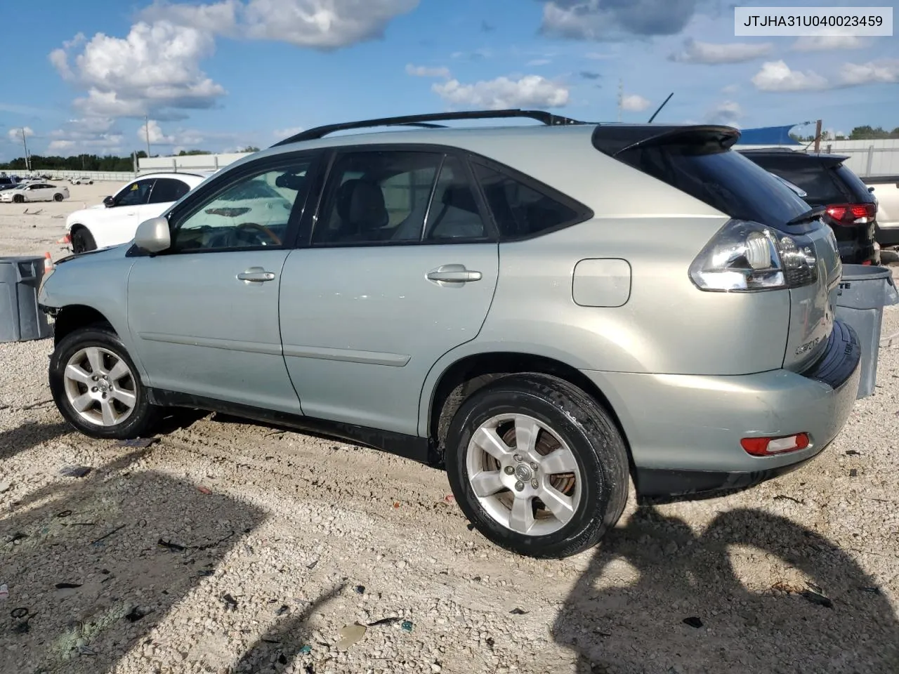 2004 Lexus Rx 330 VIN: JTJHA31U040023459 Lot: 72943964