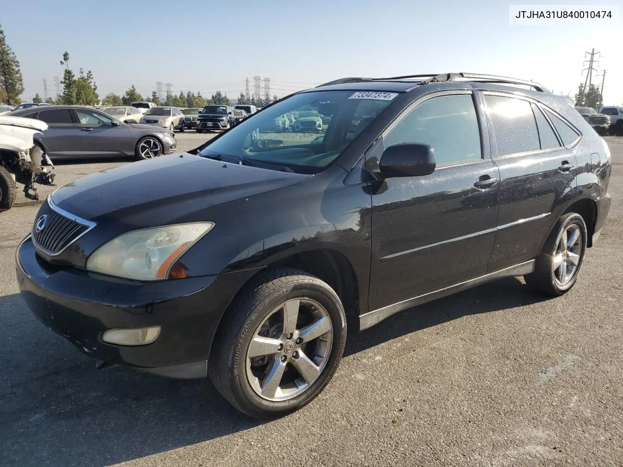 2004 Lexus Rx 330 VIN: JTJHA31U840010474 Lot: 73347374