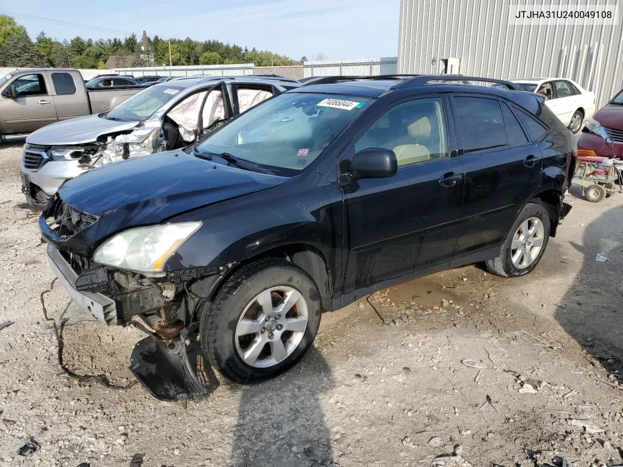 2004 Lexus Rx 330 VIN: JTJHA31U240049108 Lot: 74086044