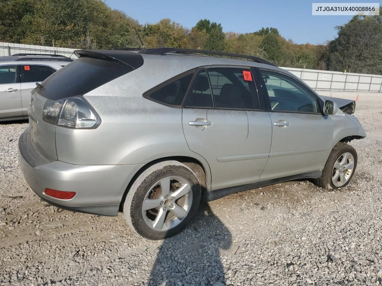 2004 Lexus Rx 330 VIN: JTJGA31UX40008866 Lot: 75628614