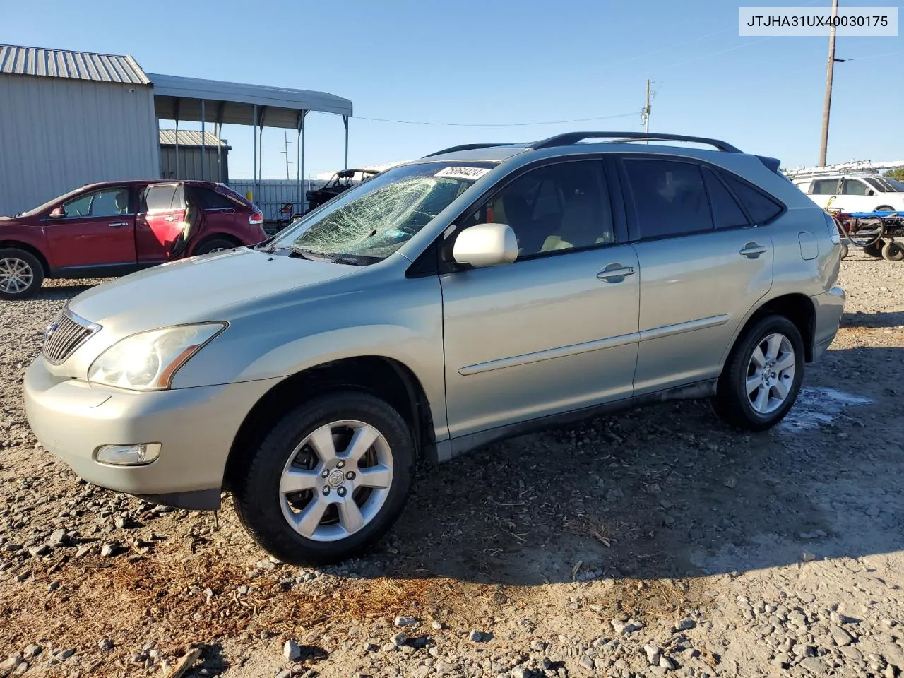 2004 Lexus Rx 330 VIN: JTJHA31UX40030175 Lot: 75864424