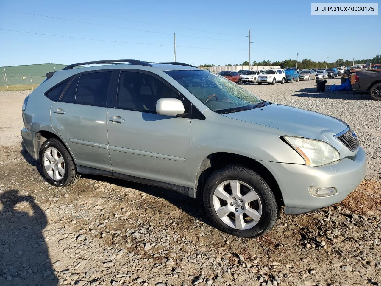 2004 Lexus Rx 330 VIN: JTJHA31UX40030175 Lot: 75864424