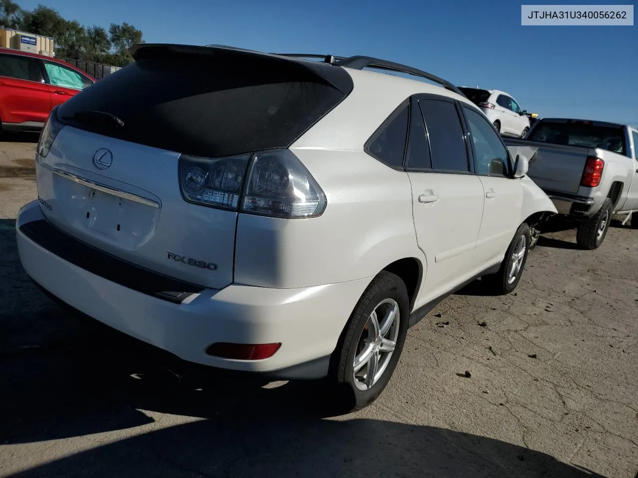 2004 Lexus Rx 330 VIN: JTJHA31U340056262 Lot: 76573644