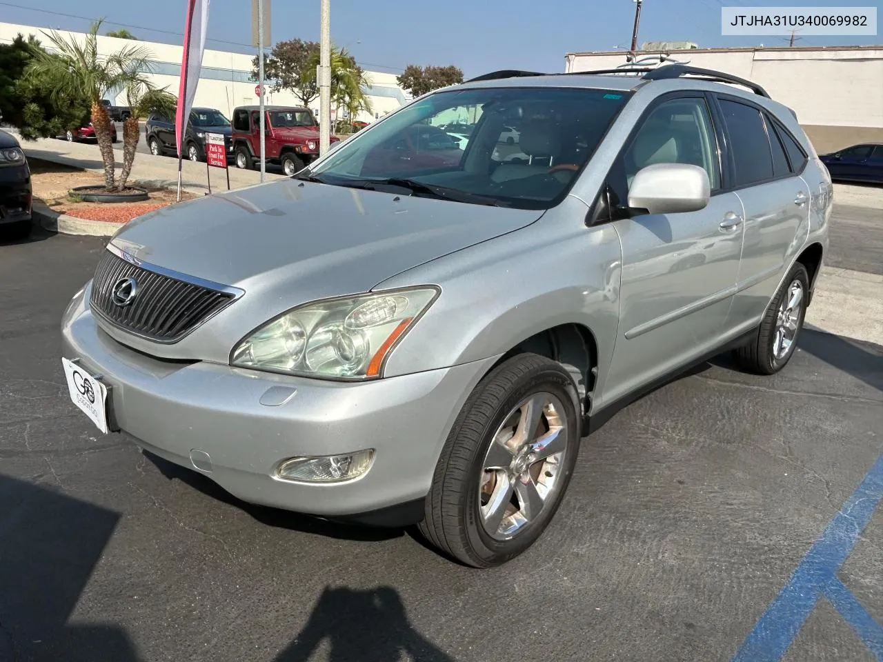 JTJHA31U340069982 2004 Lexus Rx 330