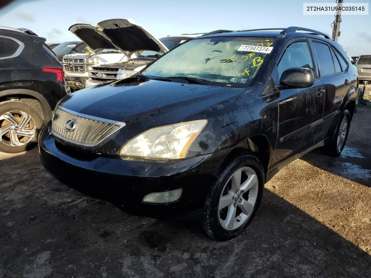 2004 Lexus Rx 330 VIN: 2T2HA31U94C035145 Lot: 77347374