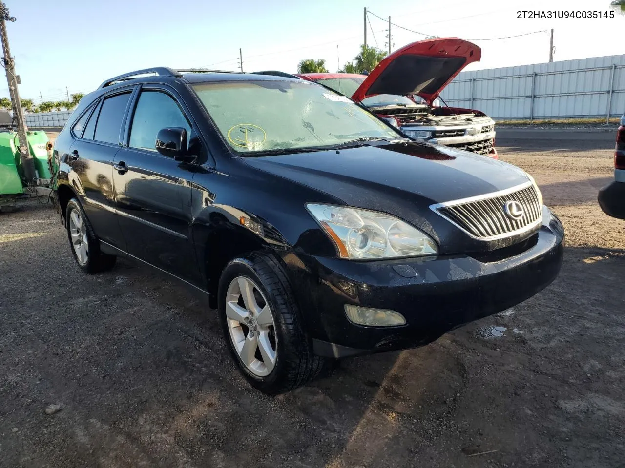 2004 Lexus Rx 330 VIN: 2T2HA31U94C035145 Lot: 77347374