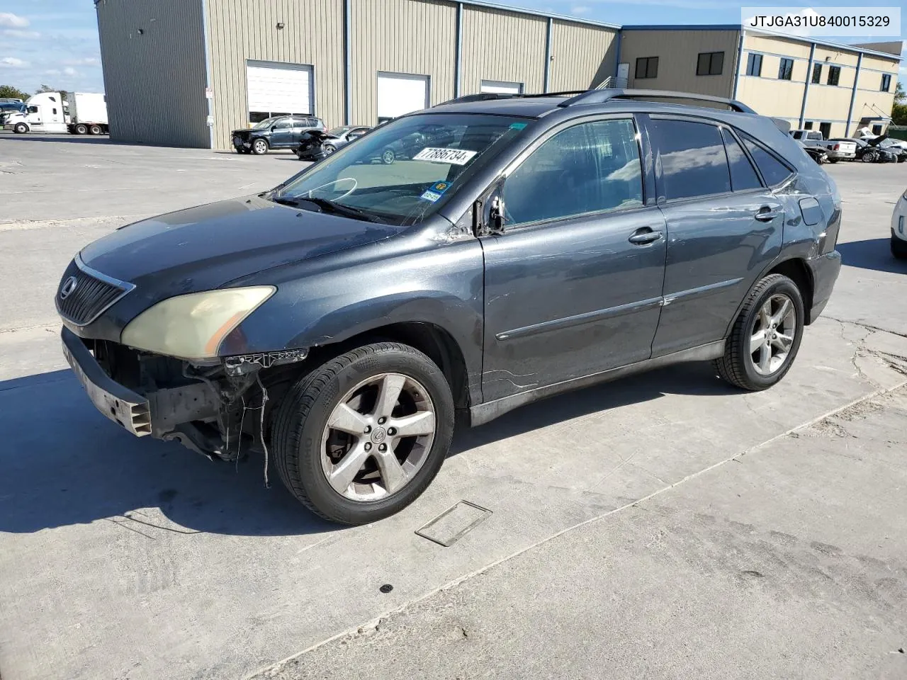 2004 Lexus Rx 330 VIN: JTJGA31U840015329 Lot: 77886734