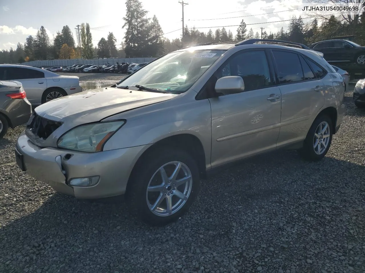 2004 Lexus Rx 330 VIN: JTJHA31U540049698 Lot: 78284714