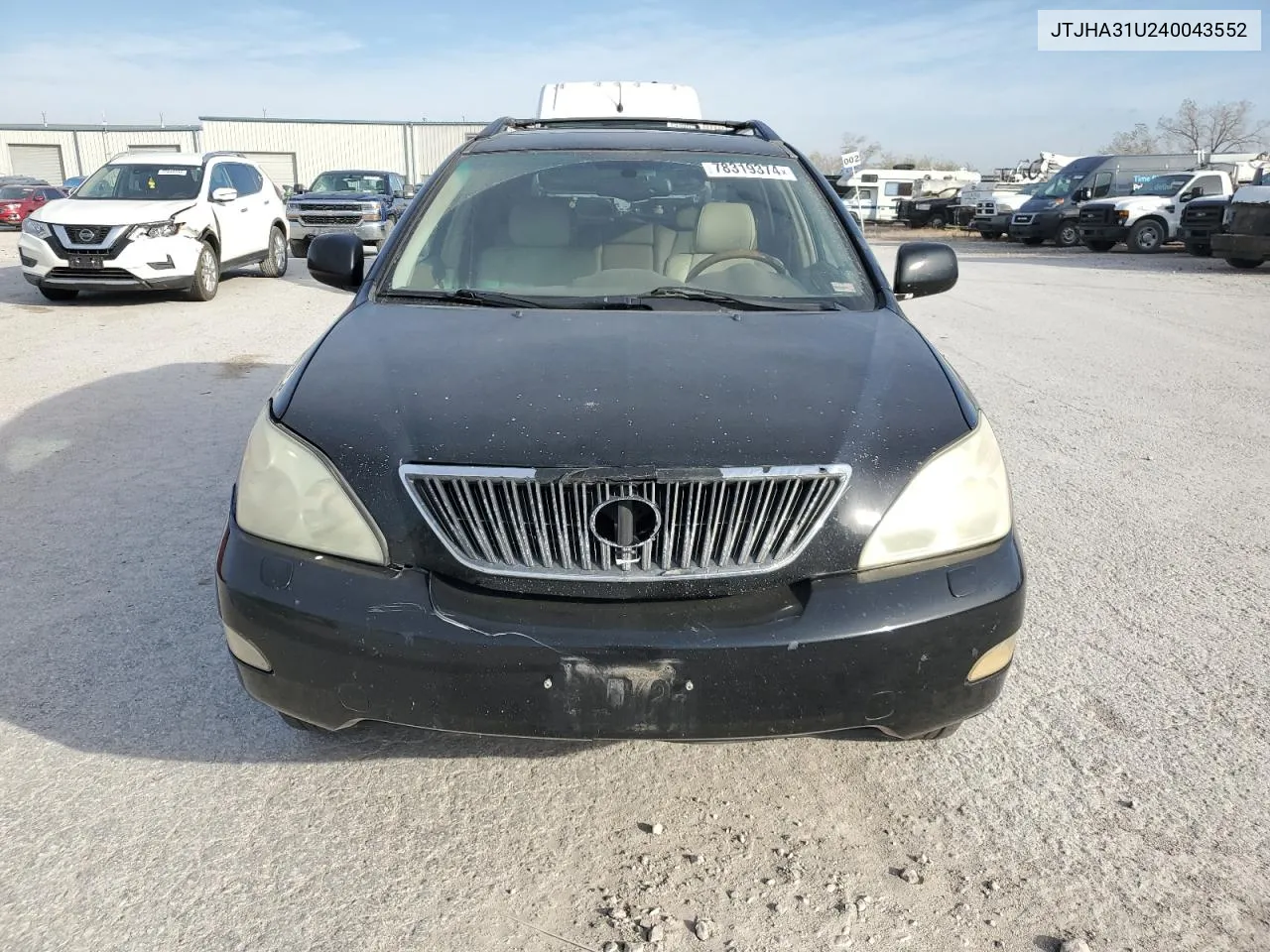 2004 Lexus Rx 330 VIN: JTJHA31U240043552 Lot: 78319374