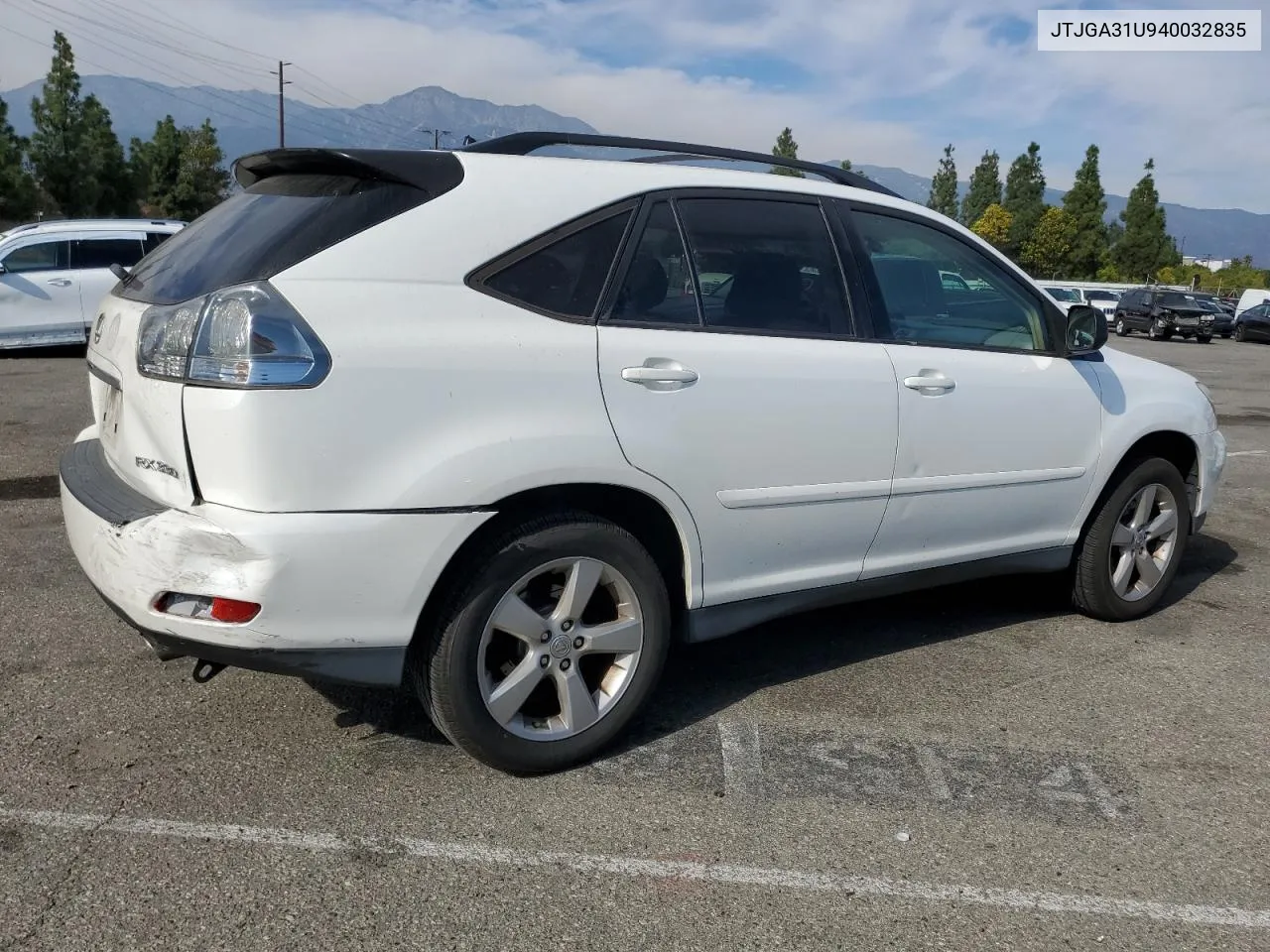 2004 Lexus Rx 330 VIN: JTJGA31U940032835 Lot: 78941234