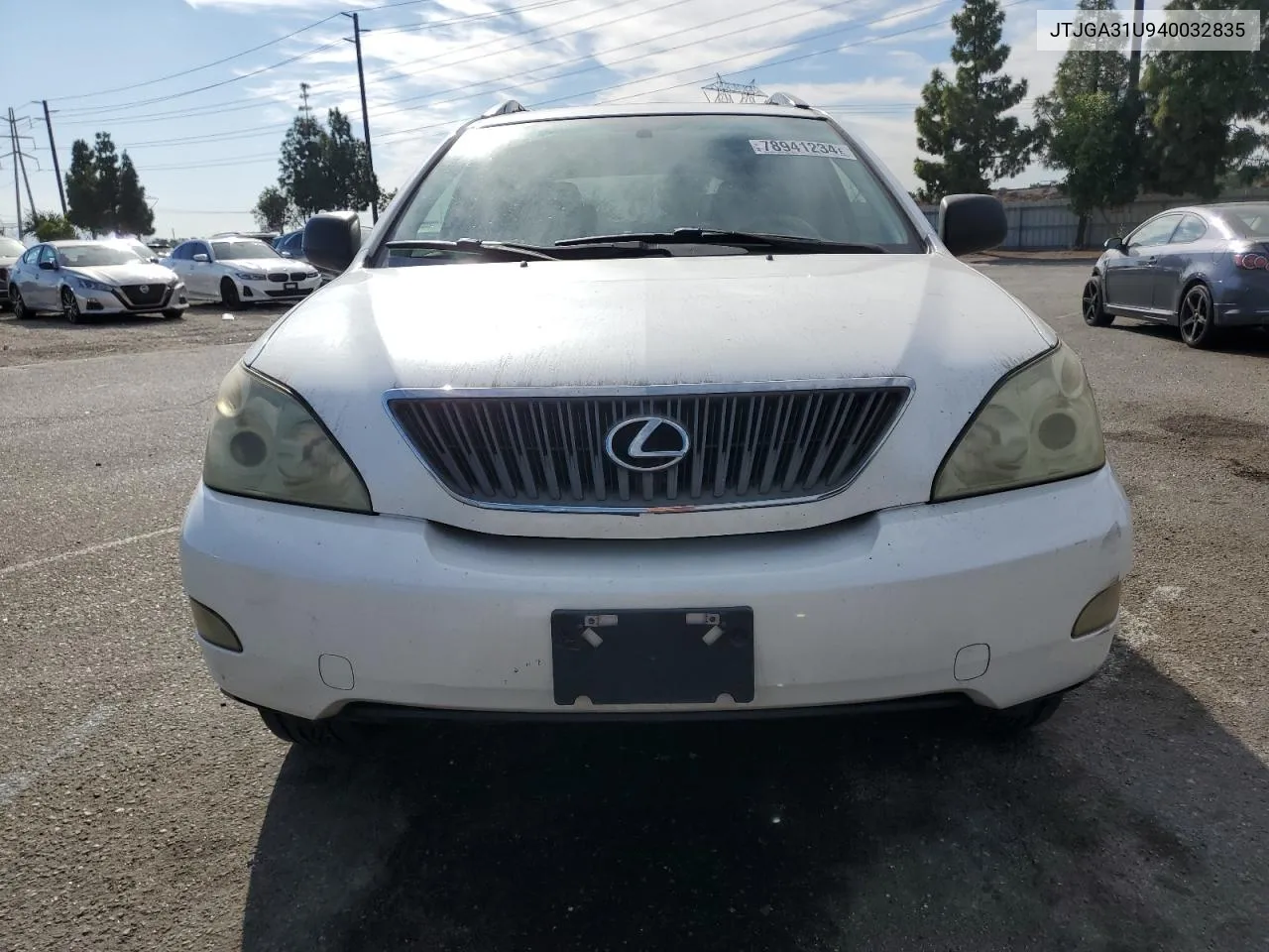 2004 Lexus Rx 330 VIN: JTJGA31U940032835 Lot: 78941234