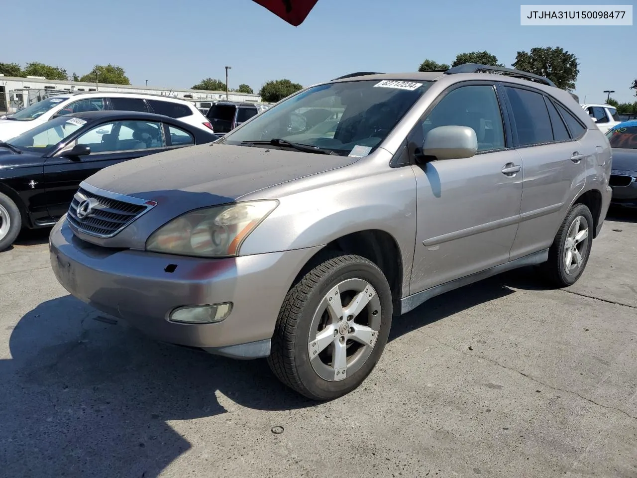 2005 Lexus Rx 330 VIN: JTJHA31U150098477 Lot: 62712234