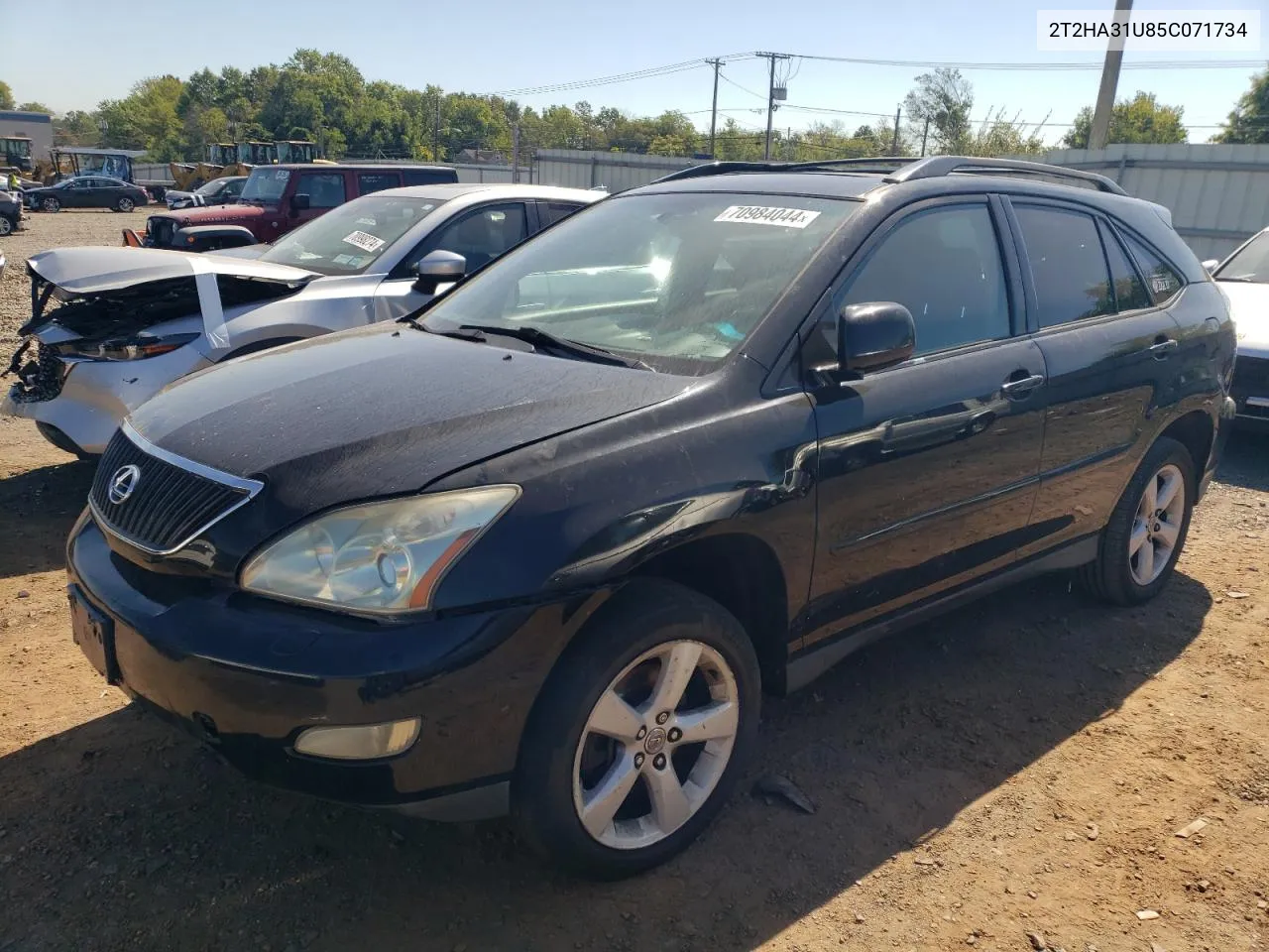 2005 Lexus Rx 330 VIN: 2T2HA31U85C071734 Lot: 70984044