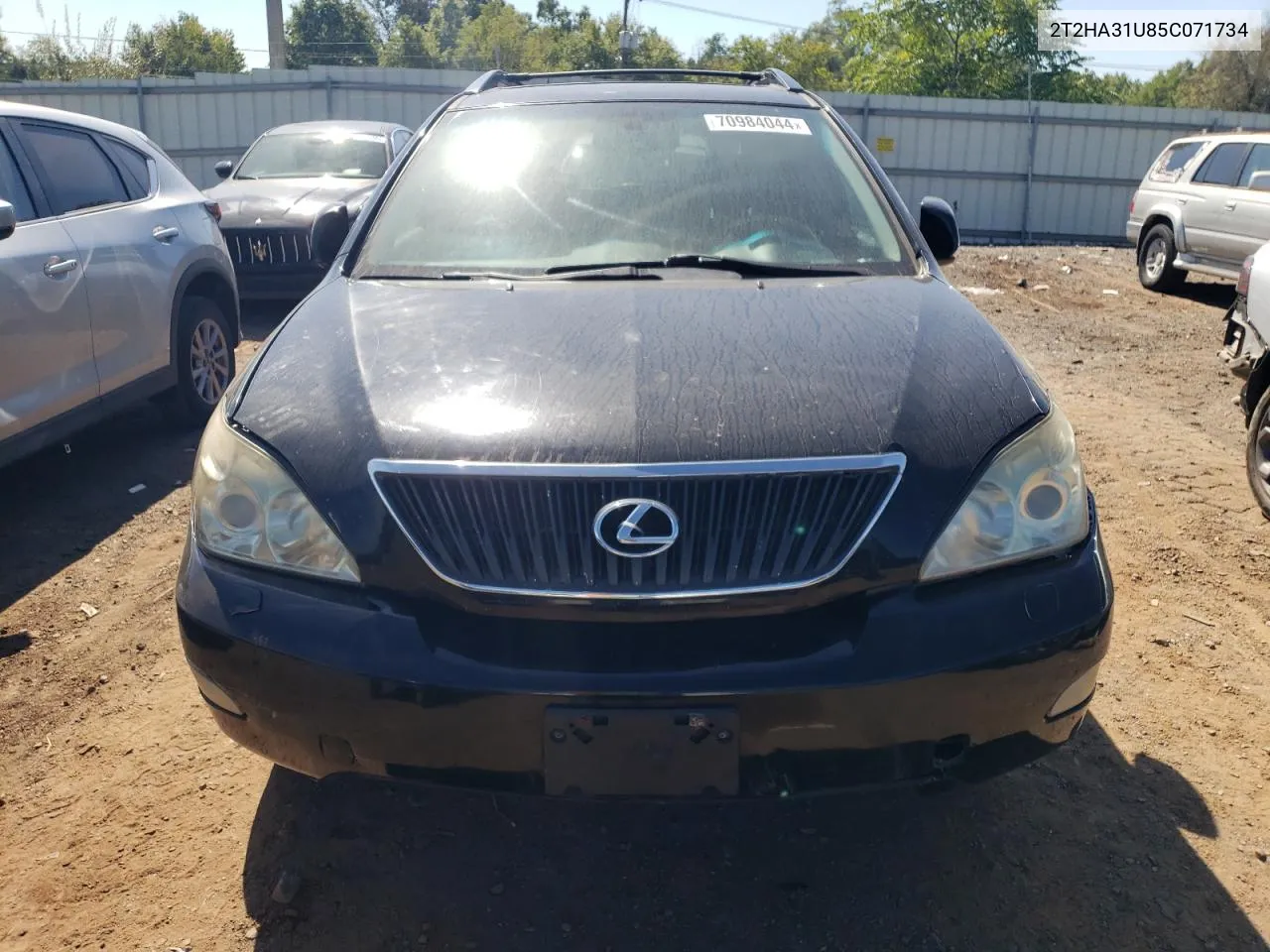 2005 Lexus Rx 330 VIN: 2T2HA31U85C071734 Lot: 70984044