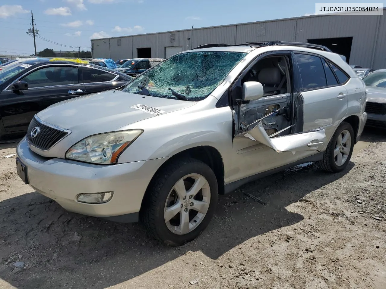 2005 Lexus Rx 330 VIN: JTJGA31U350054024 Lot: 72198504