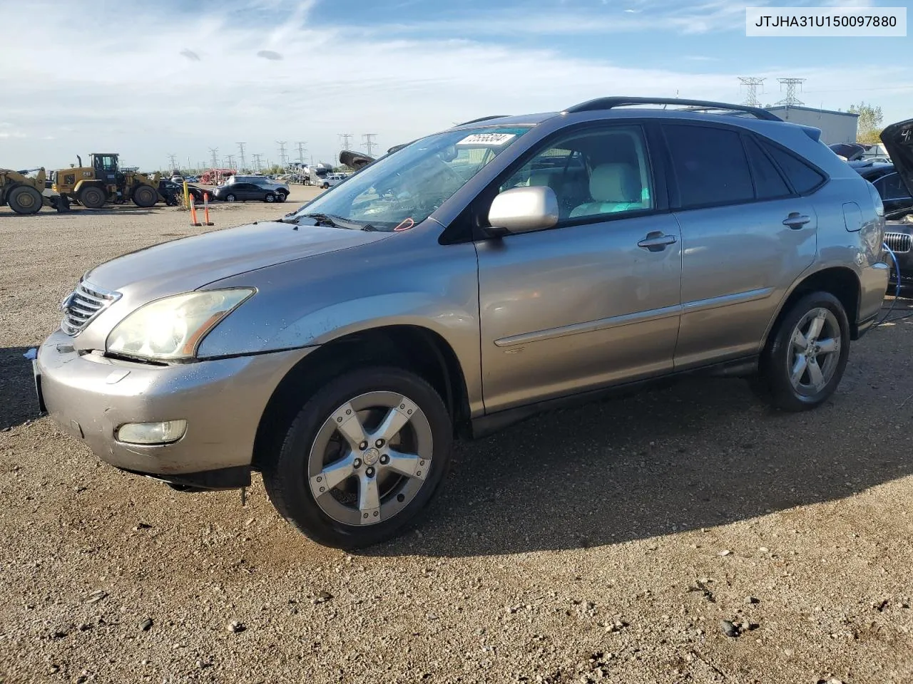 2005 Lexus Rx 330 VIN: JTJHA31U150097880 Lot: 72556304