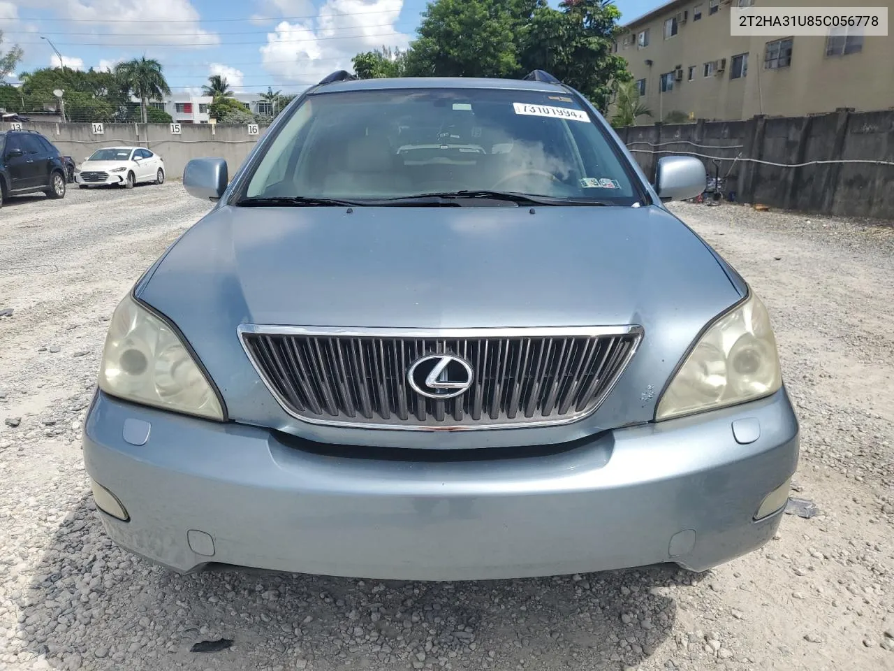 2005 Lexus Rx 330 VIN: 2T2HA31U85C056778 Lot: 73101994