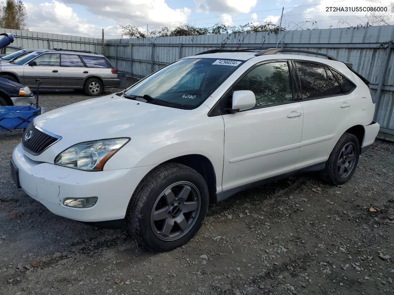 2005 Lexus Rx 330 VIN: 2T2HA31U55C086000 Lot: 74296034