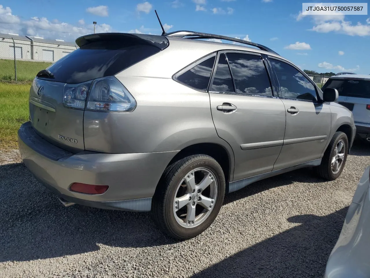 2005 Lexus Rx 330 VIN: JTJGA31U750057587 Lot: 74395084