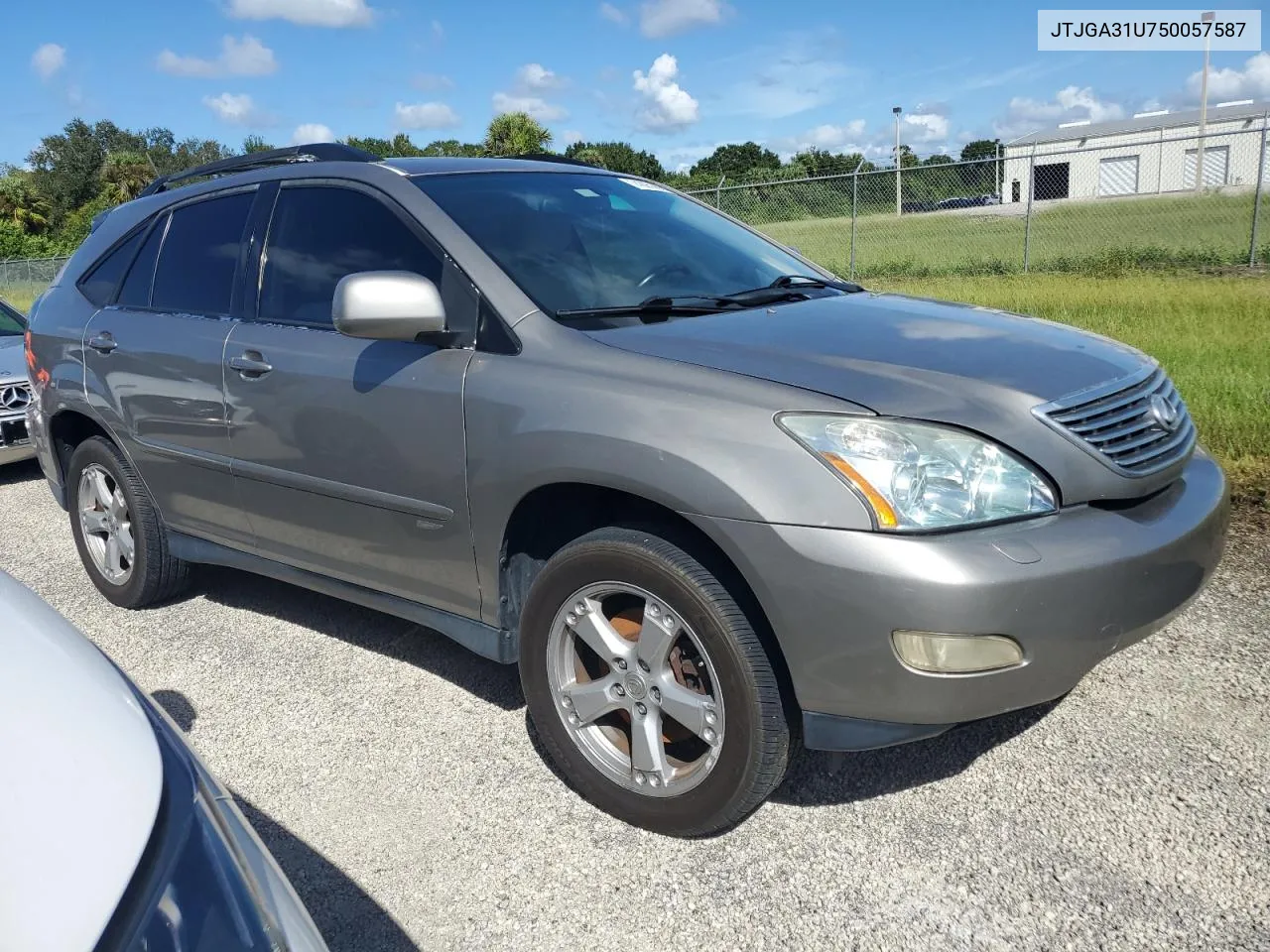 2005 Lexus Rx 330 VIN: JTJGA31U750057587 Lot: 74395084