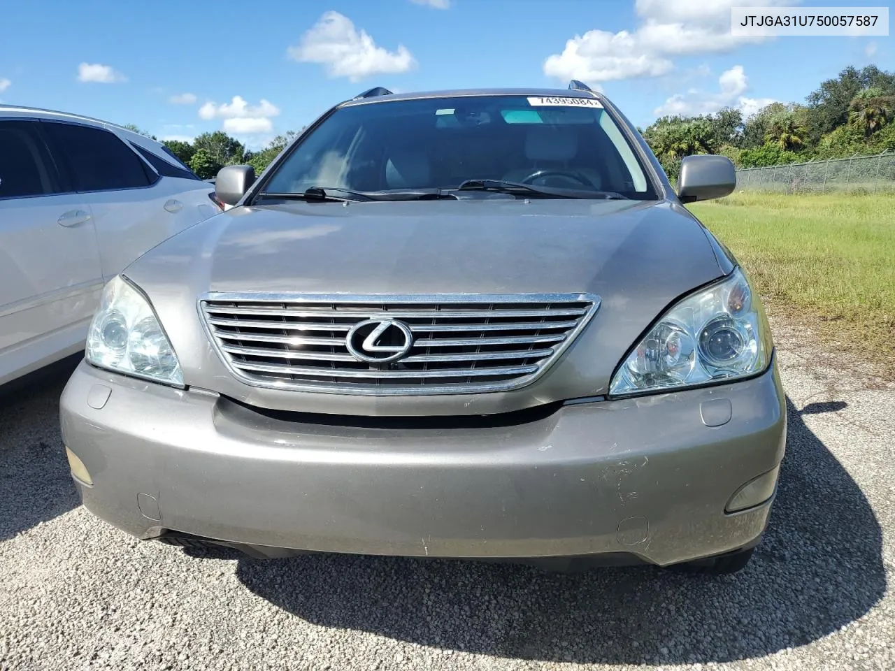 2005 Lexus Rx 330 VIN: JTJGA31U750057587 Lot: 74395084