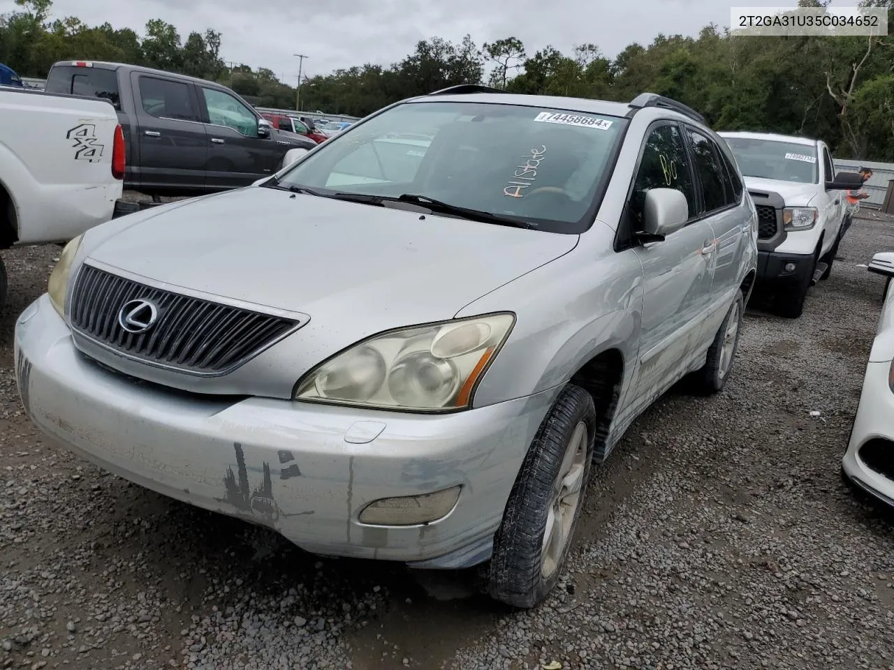 2005 Lexus Rx 330 VIN: 2T2GA31U35C034652 Lot: 74458684