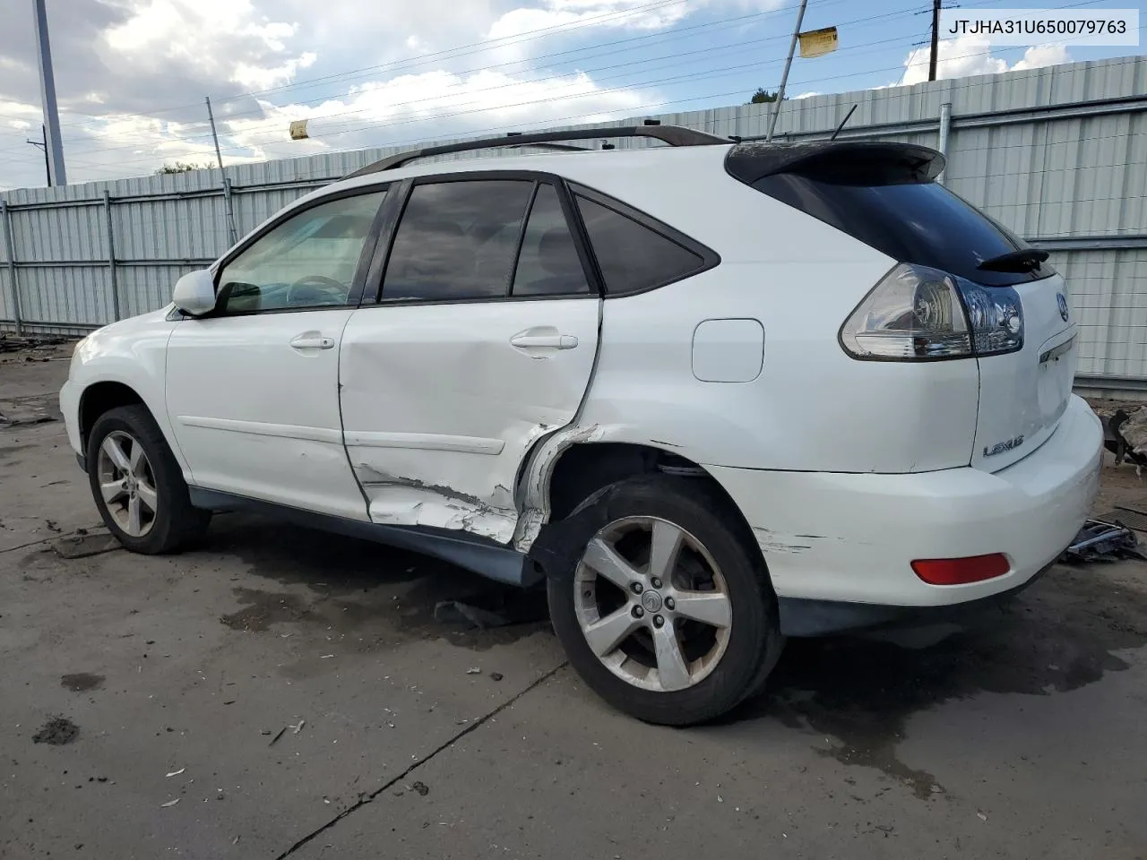 2005 Lexus Rx 330 VIN: JTJHA31U650079763 Lot: 75349284