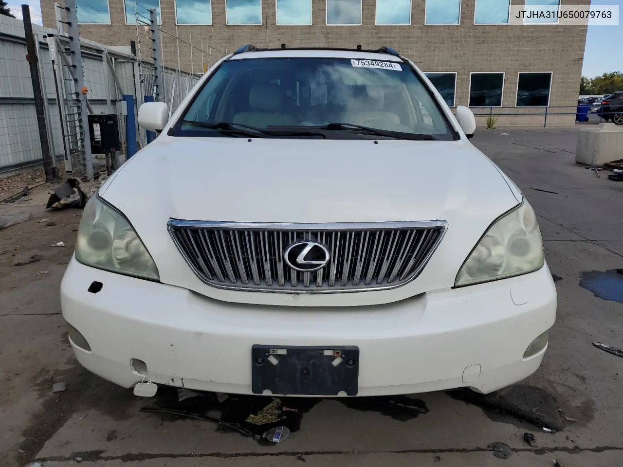 2005 Lexus Rx 330 VIN: JTJHA31U650079763 Lot: 75349284