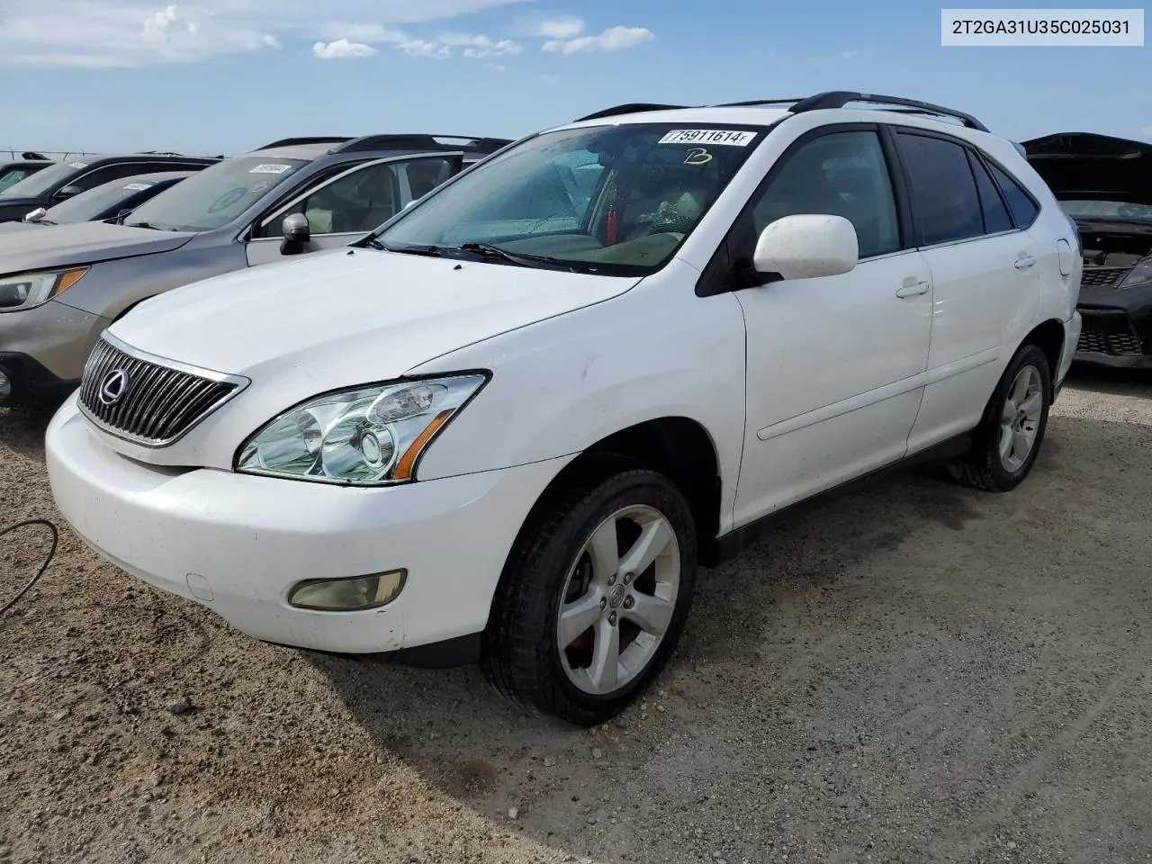 2005 Lexus Rx 330 VIN: 2T2GA31U35C025031 Lot: 75911614