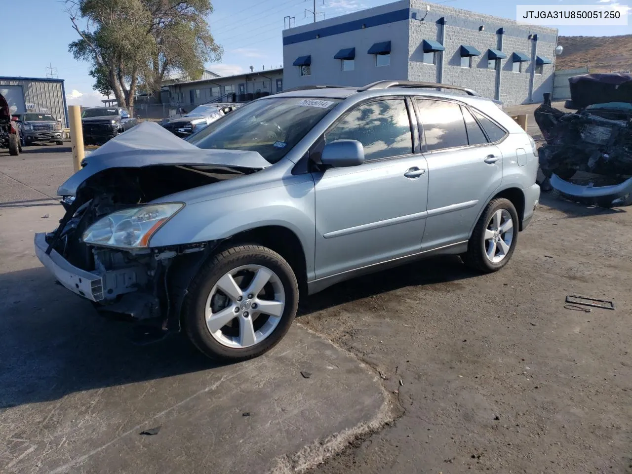 2005 Lexus Rx 330 VIN: JTJGA31U850051250 Lot: 76155014