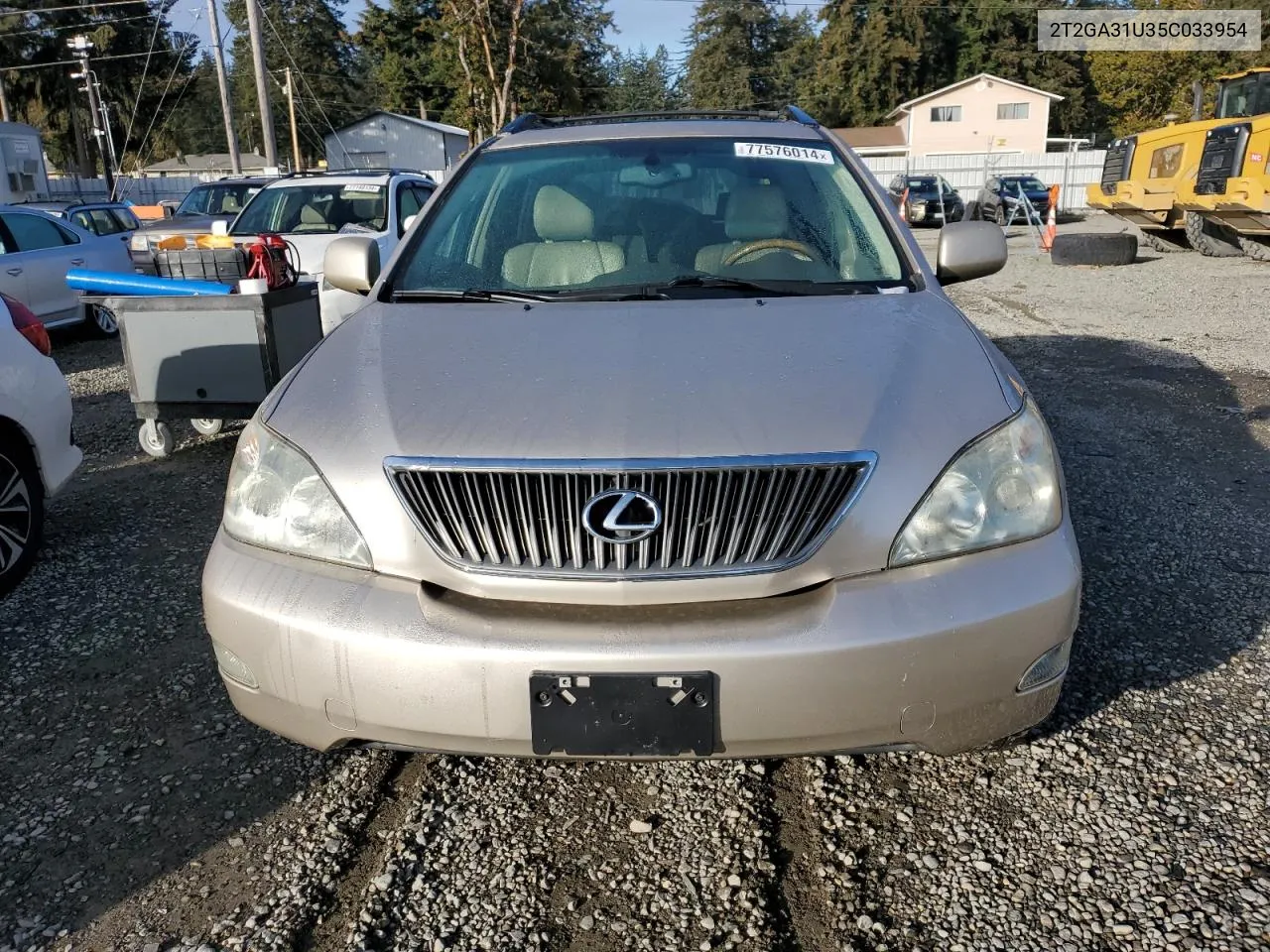 2005 Lexus Rx 330 VIN: 2T2GA31U35C033954 Lot: 77576014