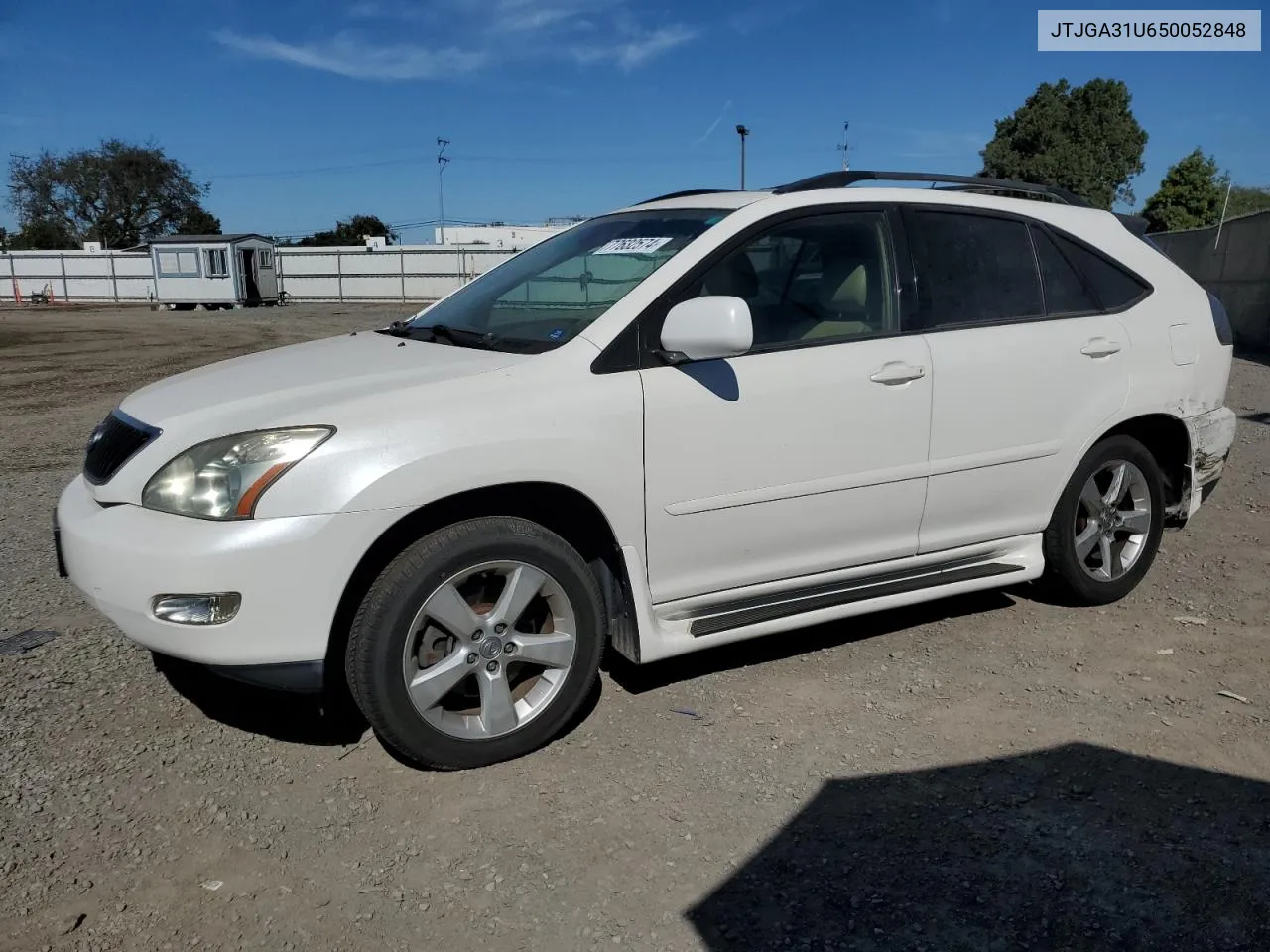 2005 Lexus Rx 330 VIN: JTJGA31U650052848 Lot: 77632574