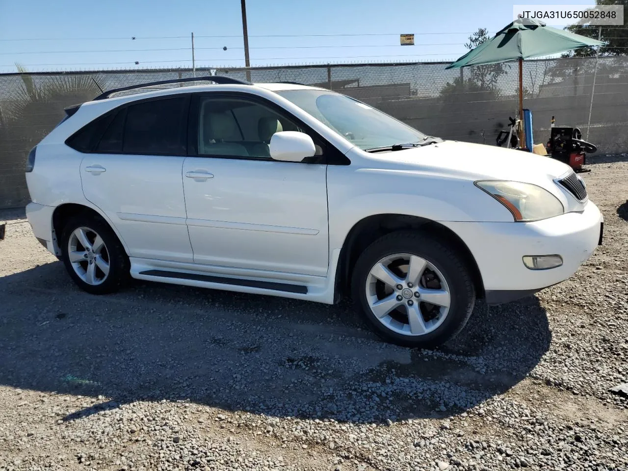 2005 Lexus Rx 330 VIN: JTJGA31U650052848 Lot: 77632574