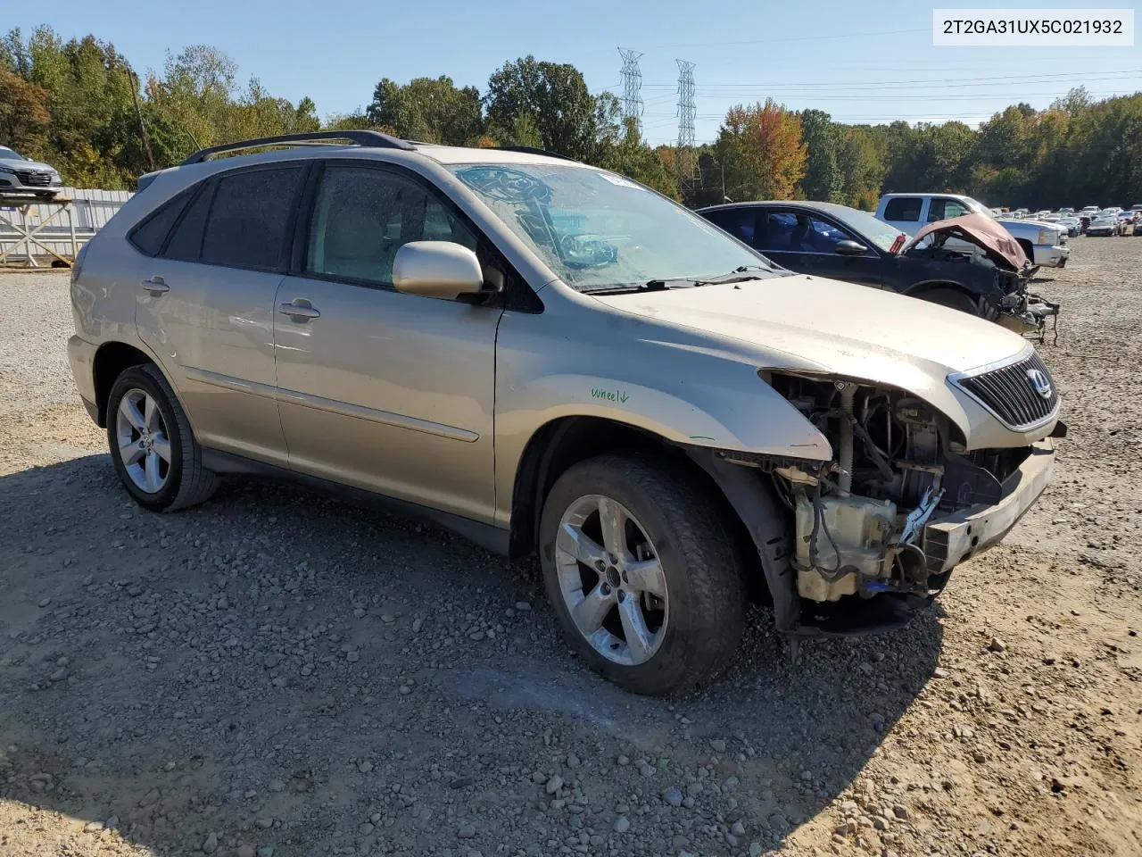 2005 Lexus Rx 330 VIN: 2T2GA31UX5C021932 Lot: 78475874