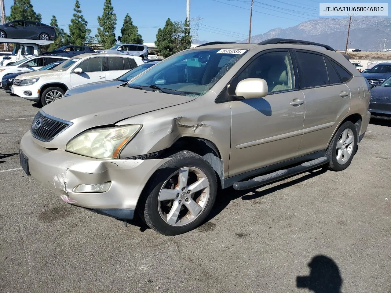 2005 Lexus Rx 330 VIN: JTJGA31U650046810 Lot: 78903634