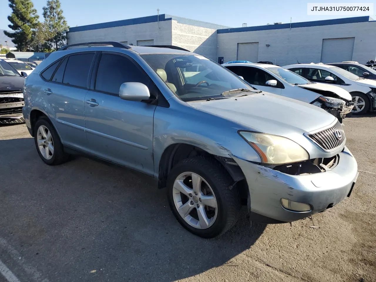 2005 Lexus Rx 330 VIN: JTJHA31U750077424 Lot: 79090394