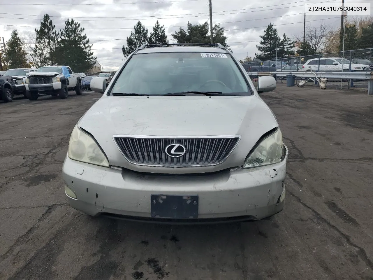 2005 Lexus Rx 330 VIN: 2T2HA31U75C040314 Lot: 79314064