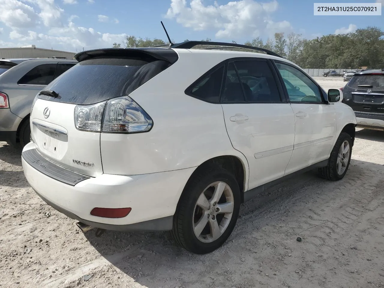 2005 Lexus Rx 330 VIN: 2T2HA31U25C070921 Lot: 80324144