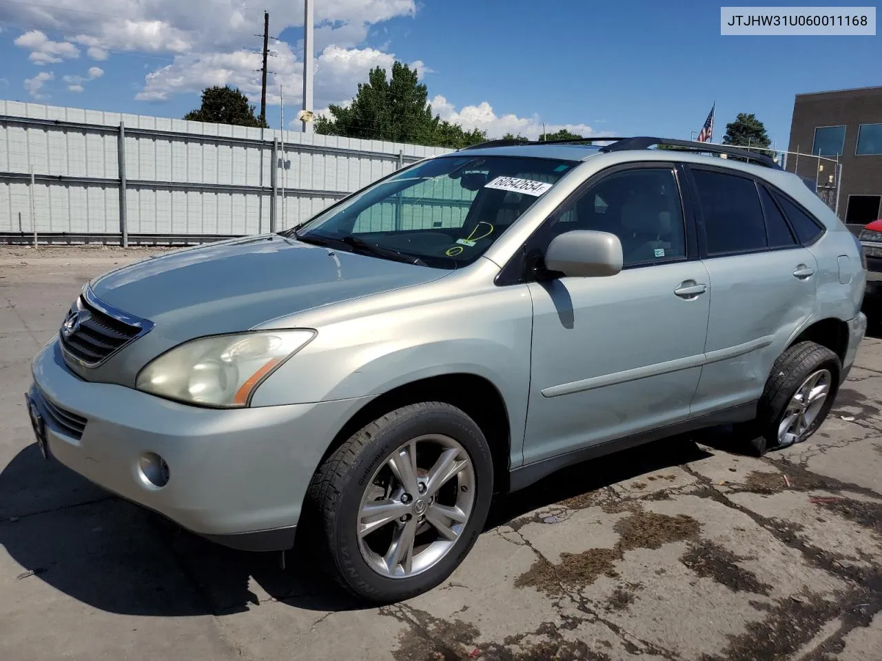 2006 Lexus Rx 400 VIN: JTJHW31U060011168 Lot: 60542654