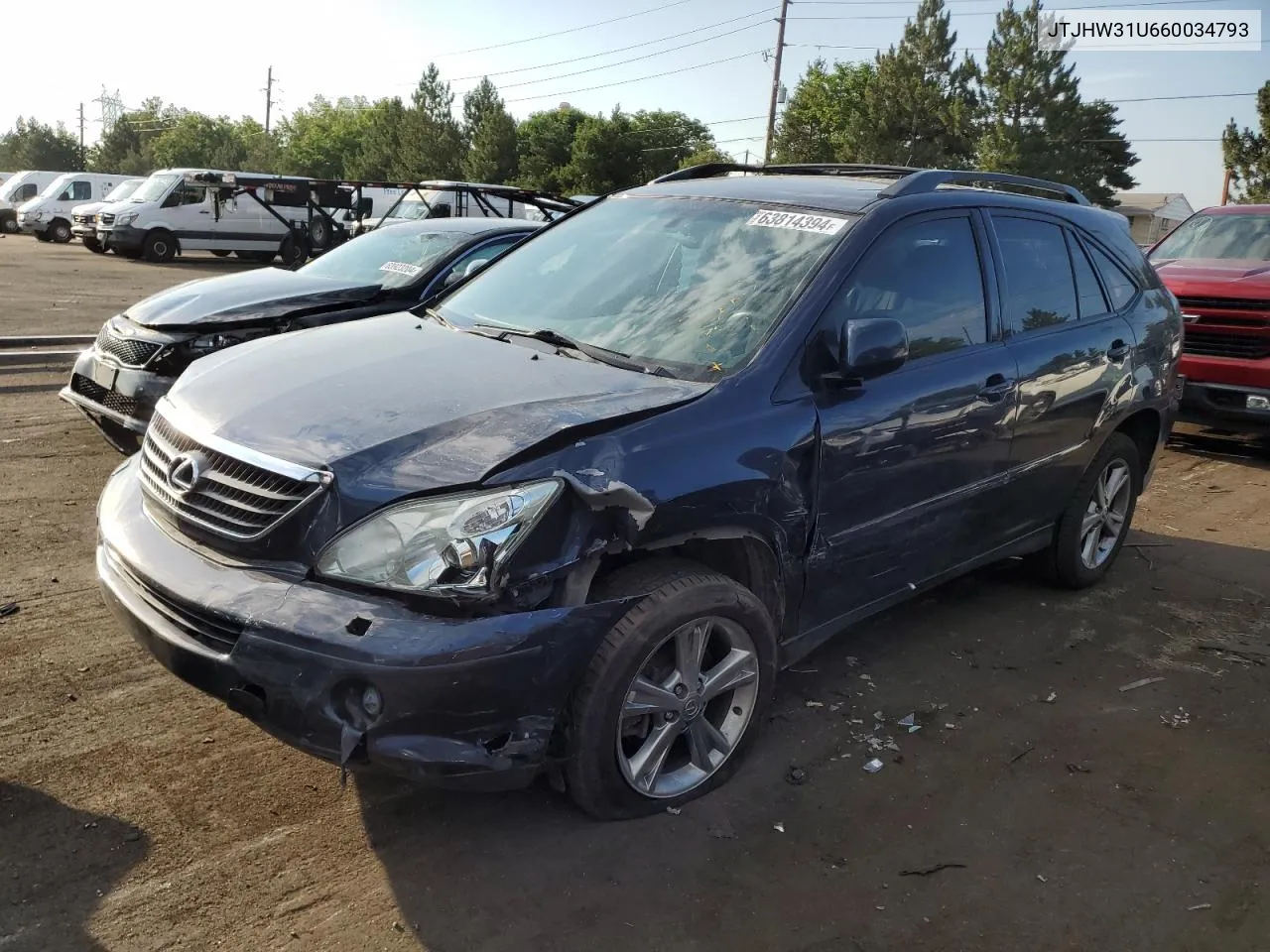 2006 Lexus Rx 400 VIN: JTJHW31U660034793 Lot: 63814394