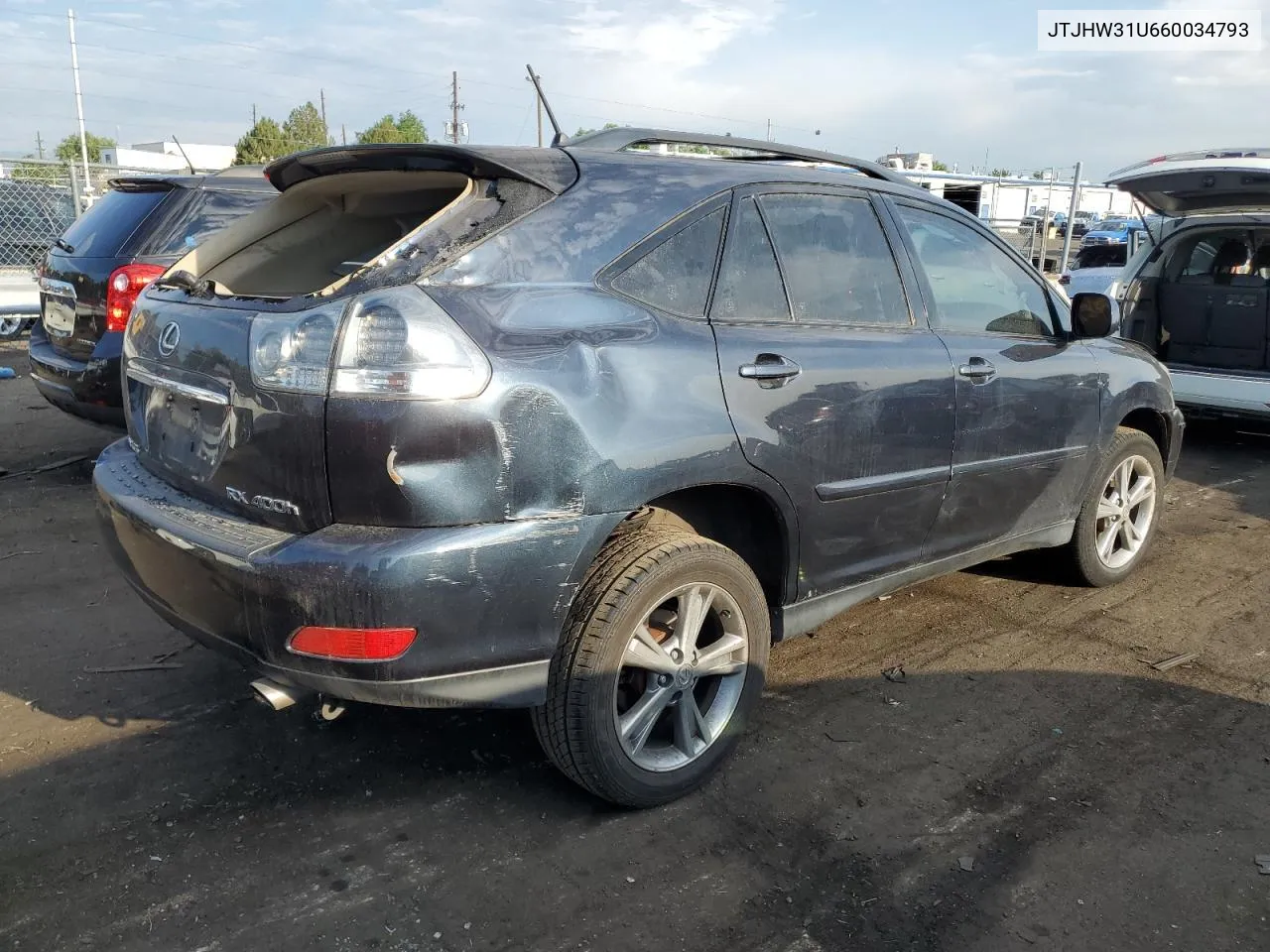 2006 Lexus Rx 400 VIN: JTJHW31U660034793 Lot: 63814394